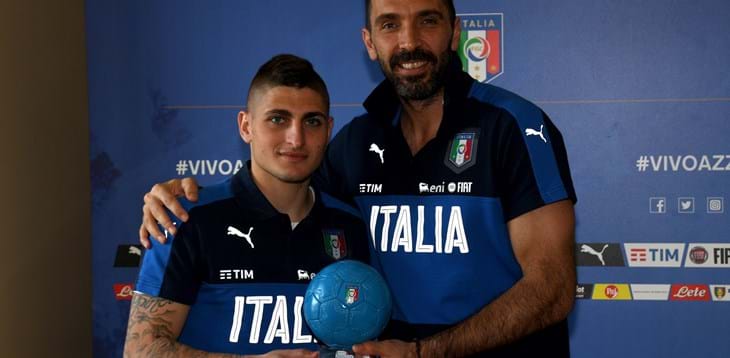 ‘Pallone Azzurro 2016’: Gigi Buffon eredita il premio da Marco Verratti
