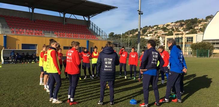 Under 23 Femminile in preparazione a Coverciano dal 5 al 7 febbraio