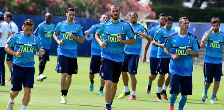 Verso Italia-Germania: Azzurri in campo, lavoro a parte per Candreva e De Rossi