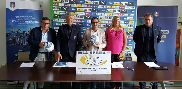 Presentata alla Spezia la gara con Andorra. Di Biagio: “Dovremo creare tante palle gol”