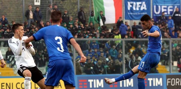 Emozioni a Sassuolo con gli Azzurrini che pareggiano in rimonta contro la Germania