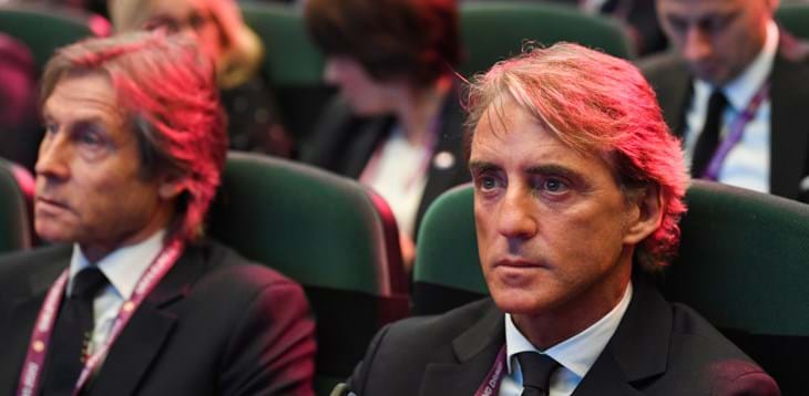 Mancini: “Le gare più difficili sono quelle che giocheremo ad Atene e Sarajevo”