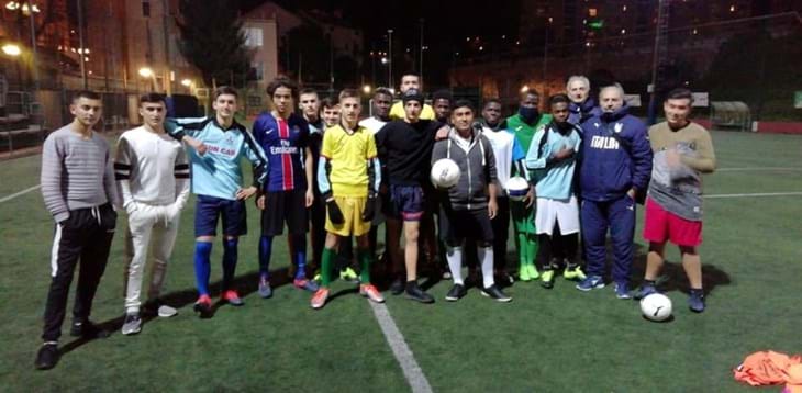 Il Coordinatore Regionale della Figc-SGS in visita al Centro Sprar di Savona