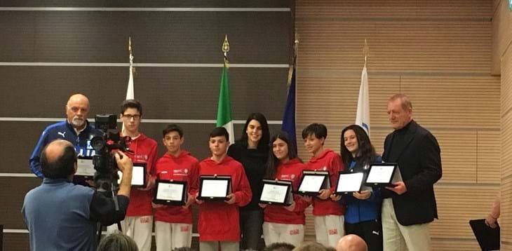 Premiazioni Trofeo CONI Kinder+Sport 2018