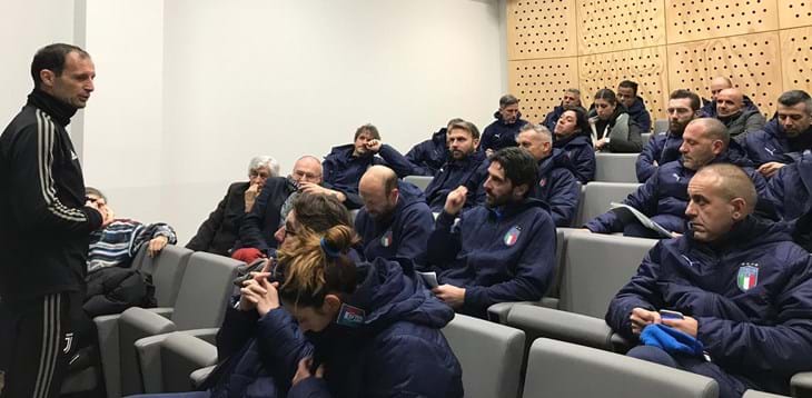 A lezione da Massimiliano Allegri: secondo stage per gli allievi del Master Uefa Pro