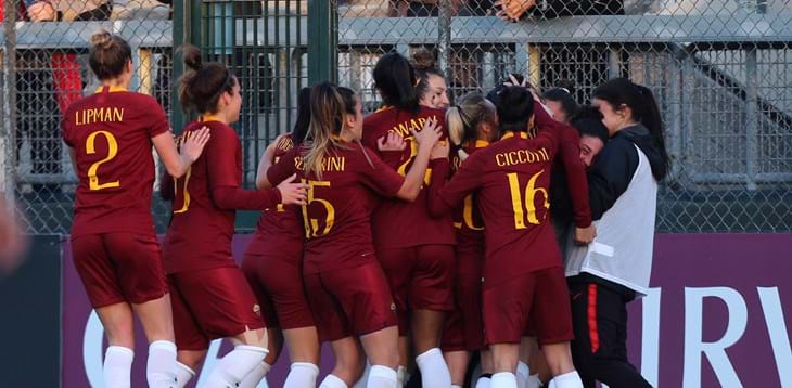 Mercoledì le gare di andata dei Quarti di finale: spicca il derby tra AS Roma e Roma Calcio Femminile
