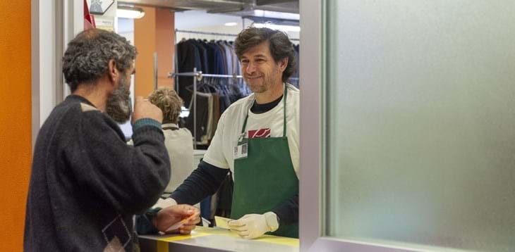 Il presidente Albertini volontario per un giorno all' Opera San Francesco: “Una gioia immensa”