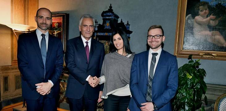Incontro in Campidoglio tra il presidente Gravina e la sindaca Raggi