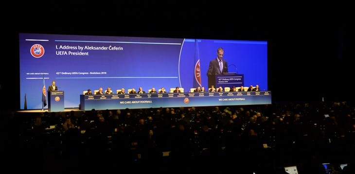 Giovedì a Roma il 43° Congresso UEFA, prima volta in Italia. Čeferin unico candidato