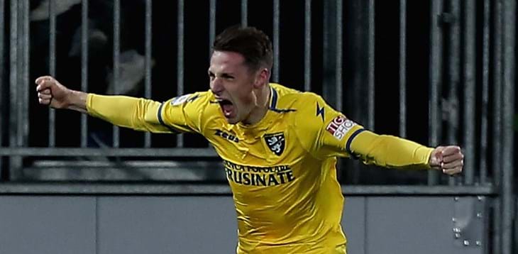 Grande impatto di Andrea Pinamonti nella sfida tra Frosinone e Roma