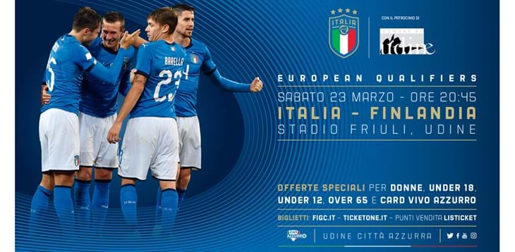 European Qualifiers: sono in vendita i tagliandi per Italia-Finlandia a Udine!