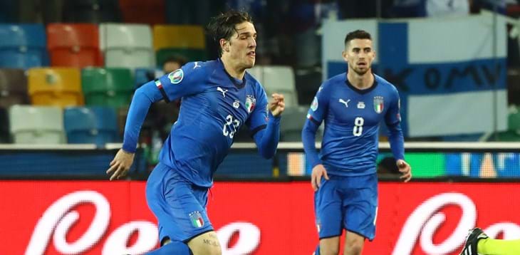 European Qualifiers, buona la prima dell’Italia di Mancini. Contro la Finlandia decidono Barella e Kean