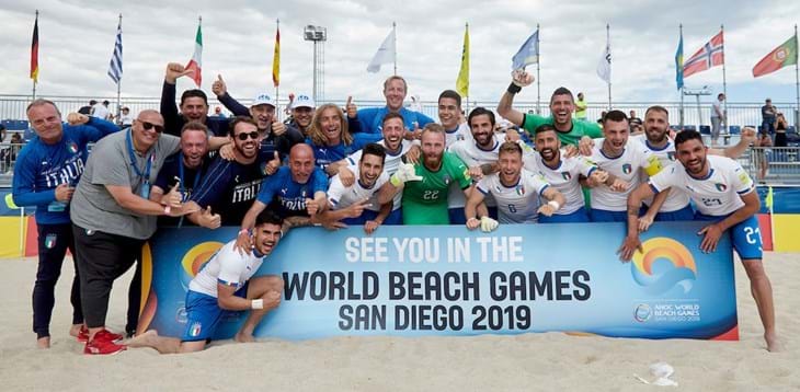 L'Italia batte la Francia per 10-2 e si qualifica per i World Beach Games