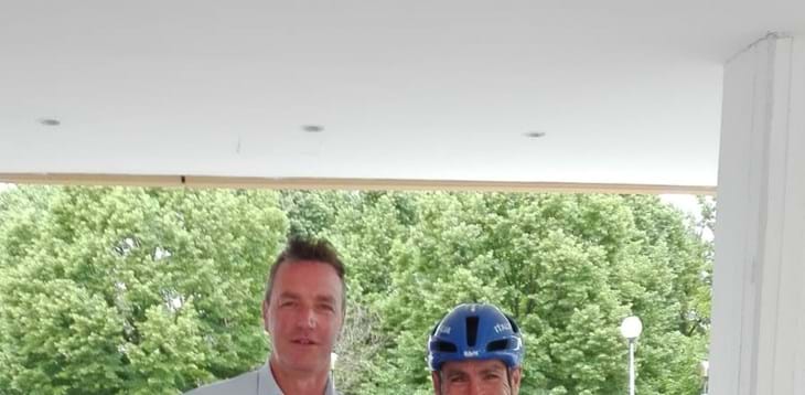 L'incontro con il ct della Nazionale di ciclismo Cassani