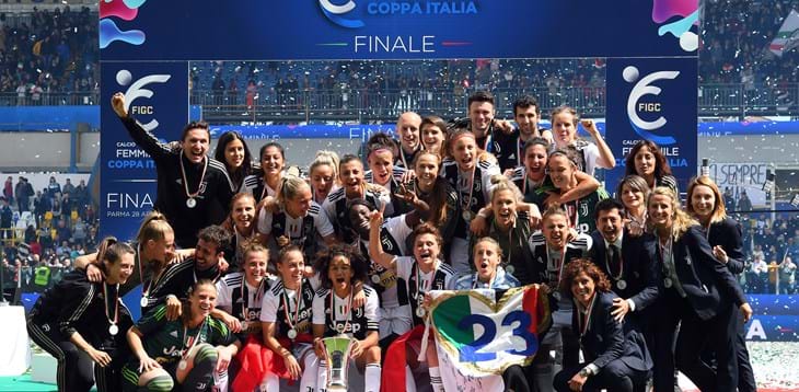 Il presidente Gravina premia la Juventus Women domenica a Torino