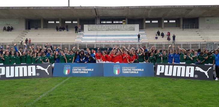 Calcio + 15, la Selezione Territoriale Under 15 Femminile in campo a Cosenza.