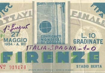 Un ‘insolito’ biglietto del Mondiale del ’34 tra i nuovi cimeli del Museo del Calcio