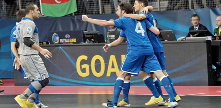 Futsal Euro 2014: Azzurri ai quarti, 7-0 all'Azerbaigian