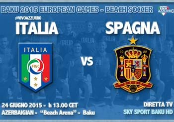 Giochi Europei Baku 2015: alle 13.00 l'ItalBeach esordisce contro la Spagna!