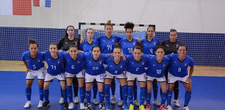 The Azzurre put in a dominant performance to beat Moldova 13-1 in their opening Women Futsal Week game