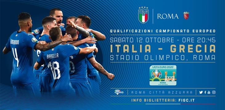 Cresce l’attesa per Italia-Grecia: a metà settembre in vendita i tagliandi per il match dell’Olimpico