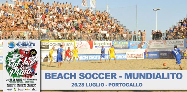 Beach Soccer: gli Azzurri impegnati nel Mundialito dal 26 al 28 luglio